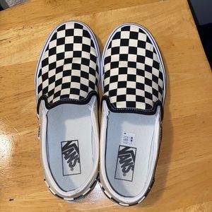 Black and white checkered vans